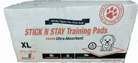 150ct 30x30 Stick and Stay Firm Grip with Adhesive Strips Disposable Puppy Pads 6-Layer Pro-Grade Ultra Absorbent Quilted Top Puppy Training Pads with S.A.P. Polymer, Attracting Scent Reuse up to 8hrs
