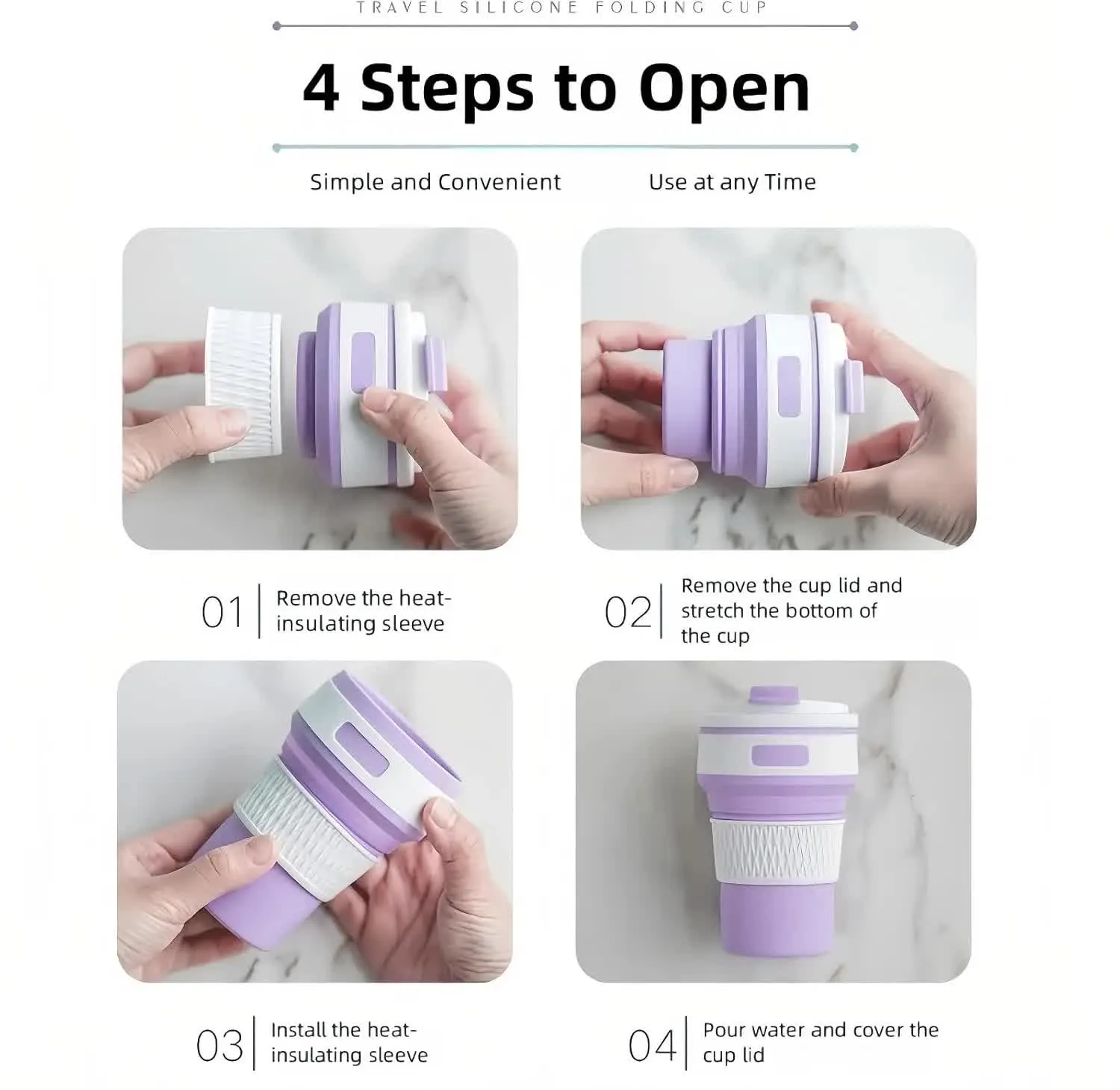 2 Pcs Green Collapsible Silicone Coffee Cup | Portable, Microwave & Freezer Safe | Travel Mug Set