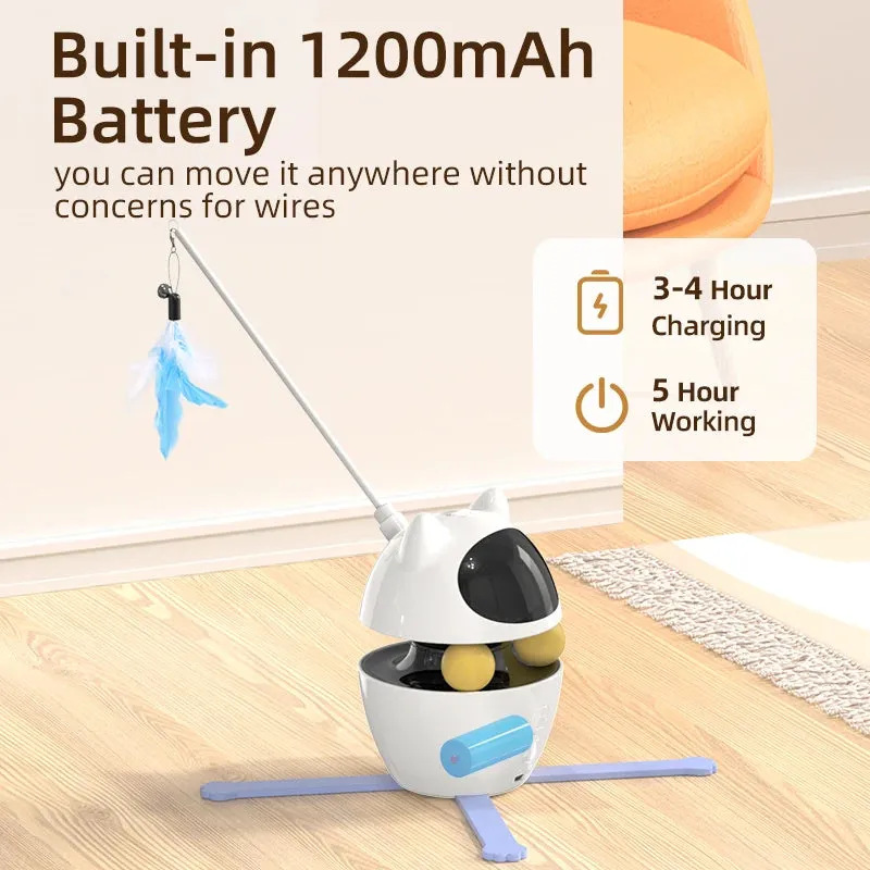 3 In 1 Automatic Interactive Cat Toys with LED Laser