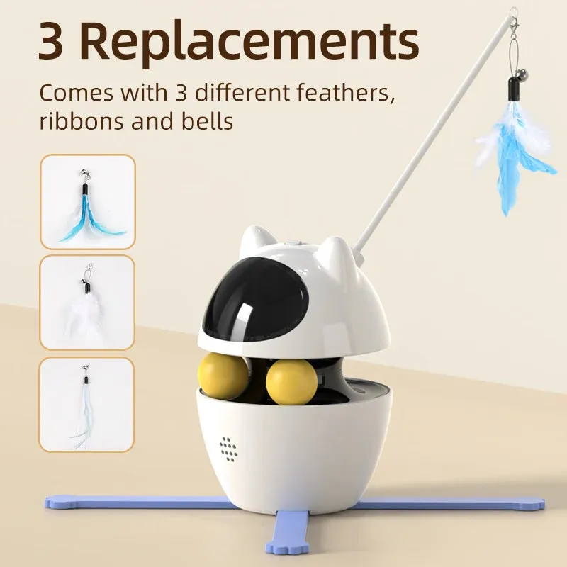 3 In 1 Automatic Interactive Cat Toys with LED Laser