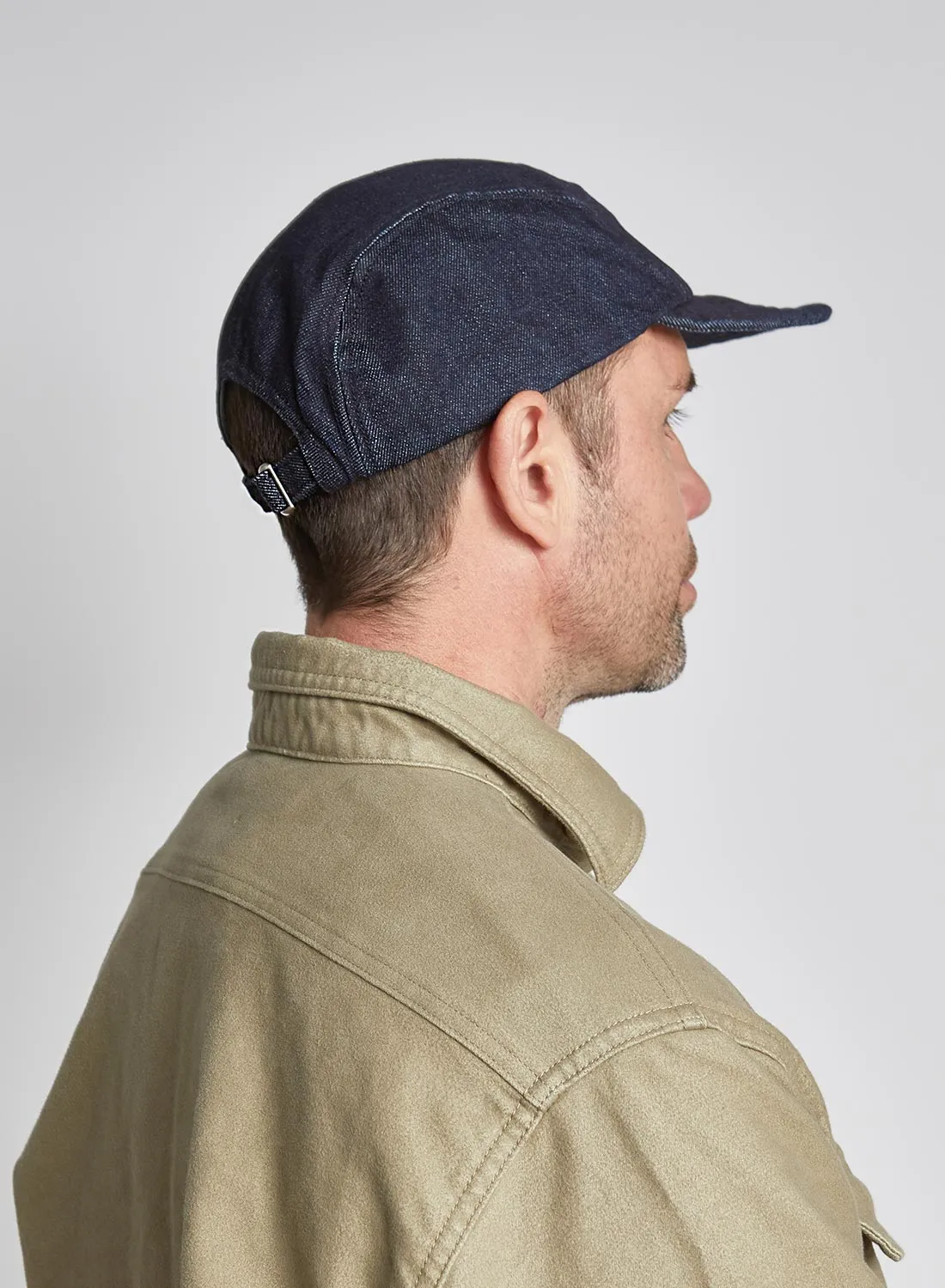 5 Panel Cap Denim in Indigo