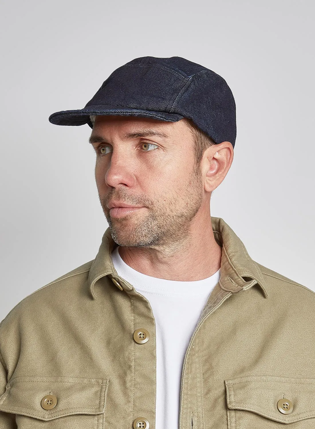 5 Panel Cap Denim in Indigo