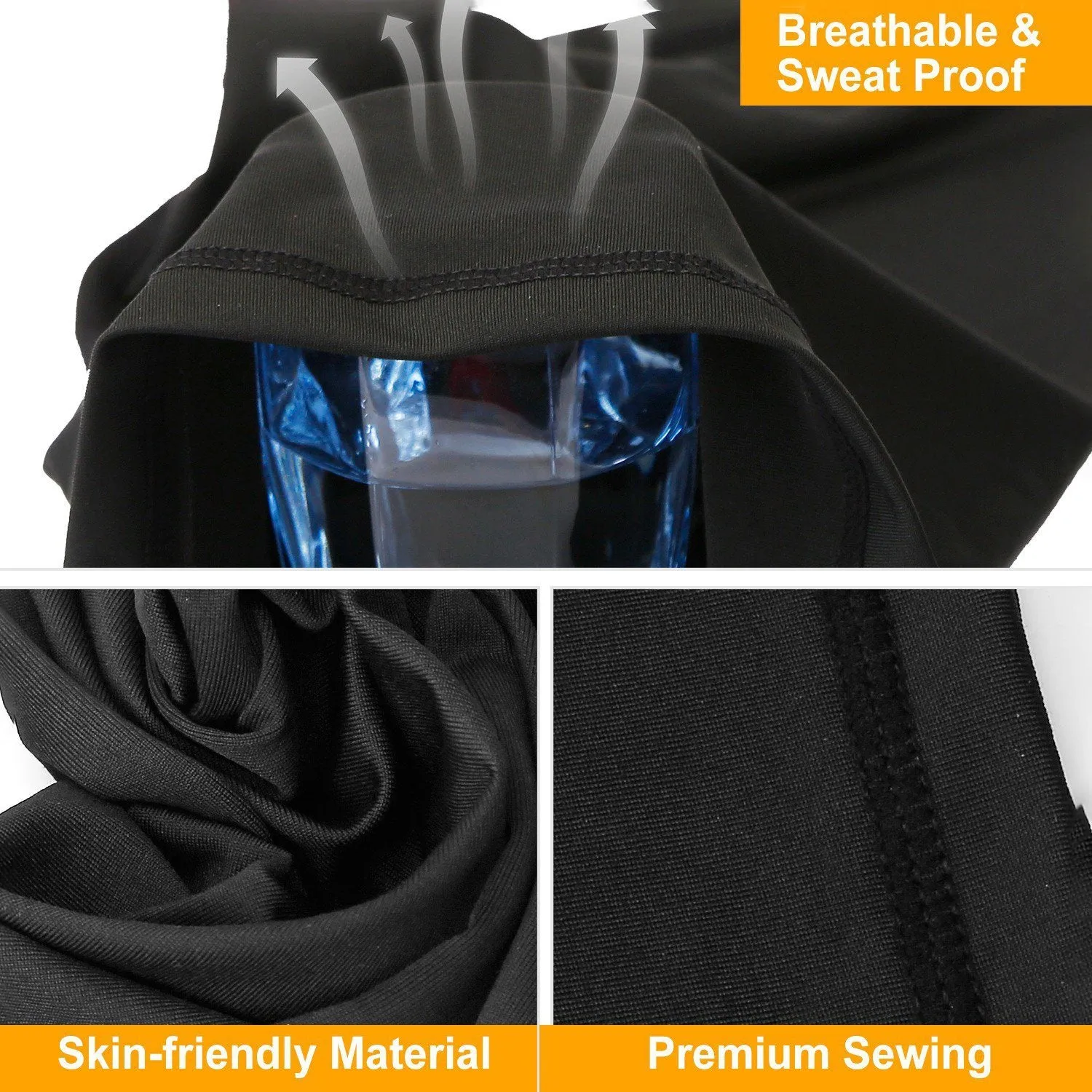6-Pieces: Summer Neck Gaiter UV Sunscreen Protection Face Mask