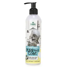 BASIL Purrfect Coat Cat & Kitten Shampoo, 300ml