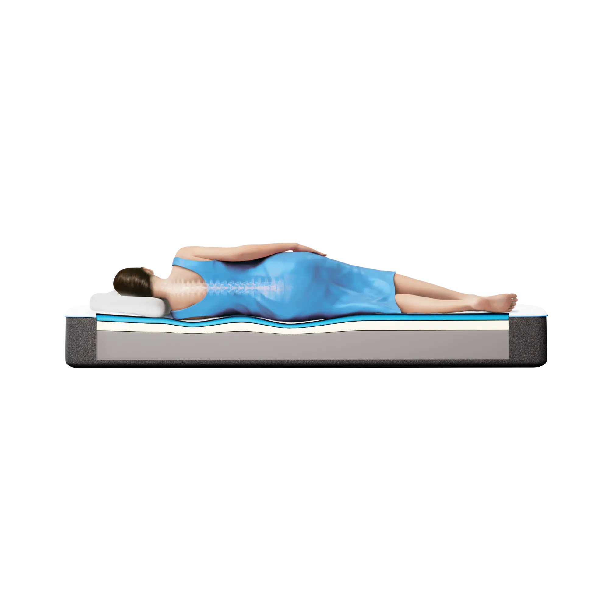 Bsleep Cooler 12” Memory Foam Queen Mattress
