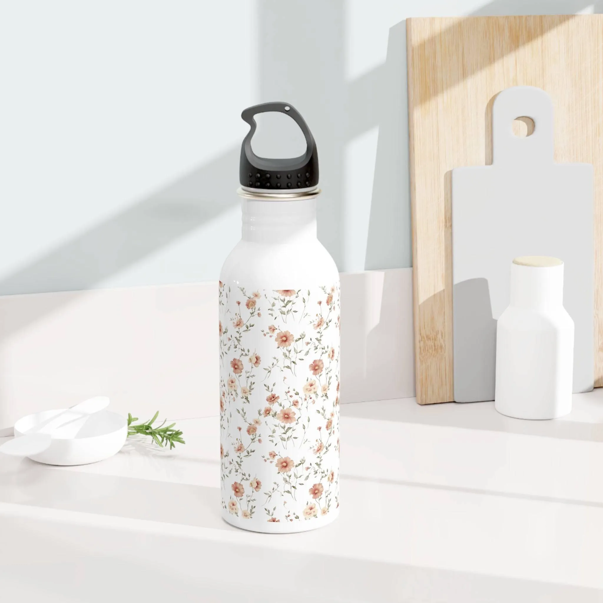 Floral Stainless Steel Water Bottle | Eco-Friendly Hydration for Everyday Use