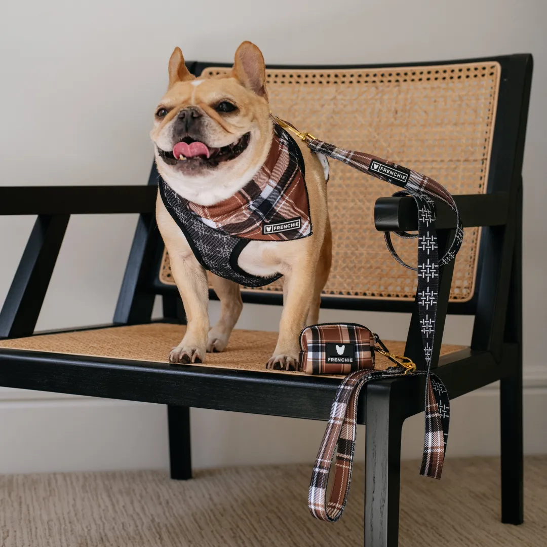 Frenchie Cooling Bandana - Cocoa Plaid