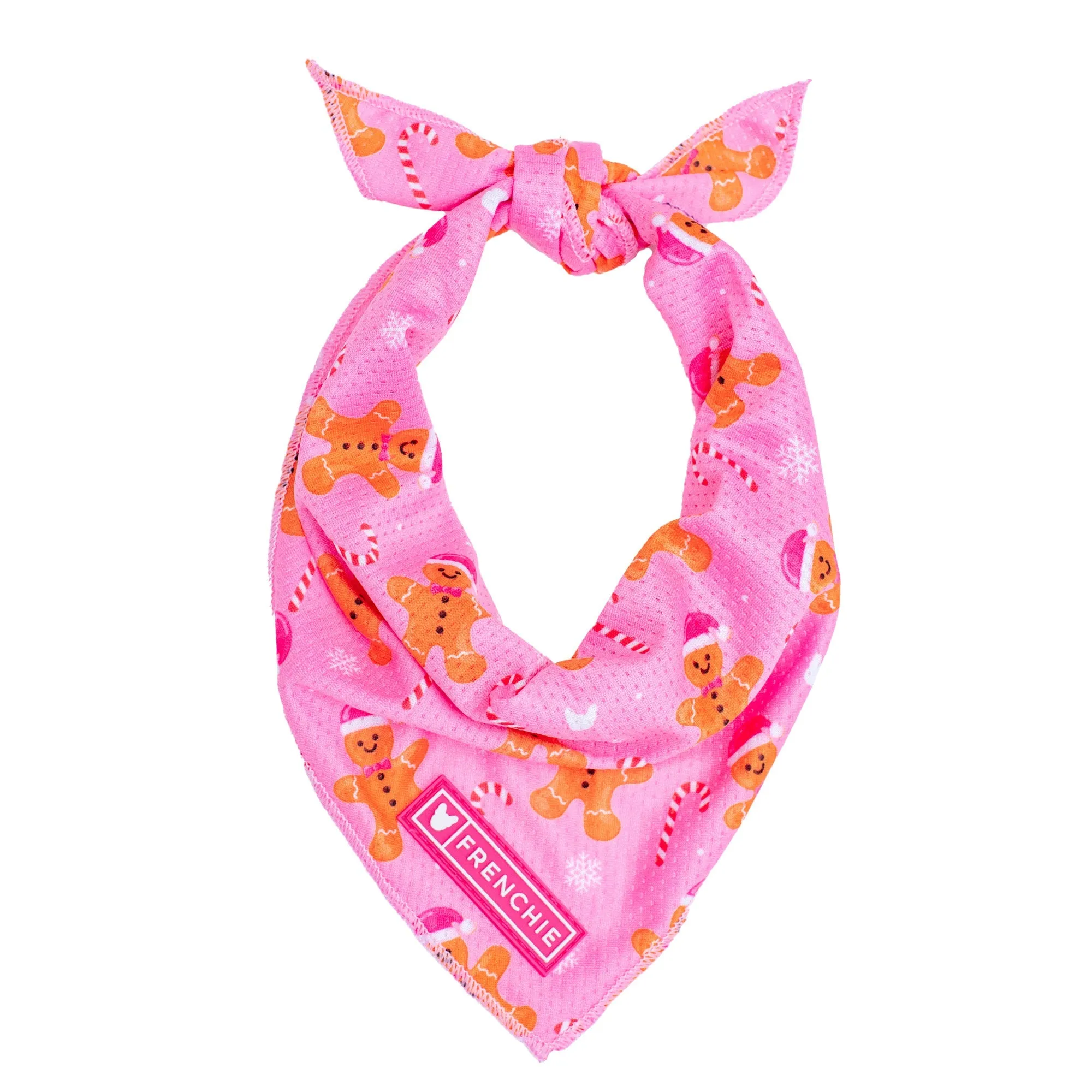 Frenchie Cooling Bandana - Gingerbread- Pink
