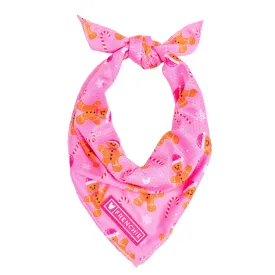 Frenchie Cooling Bandana - Gingerbread- Pink