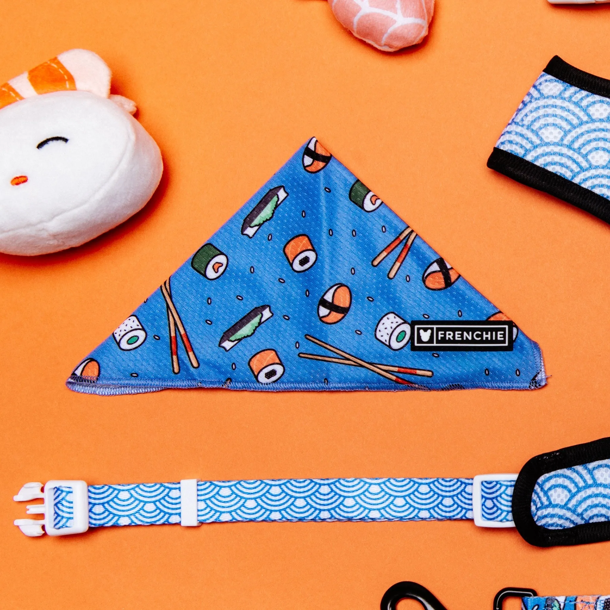 Frenchie Cooling Bandana - Sushi