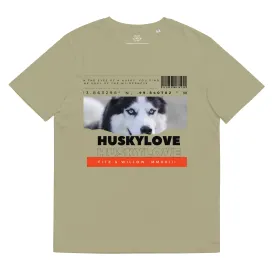 Husky love, unisex organic cotton t-shirt