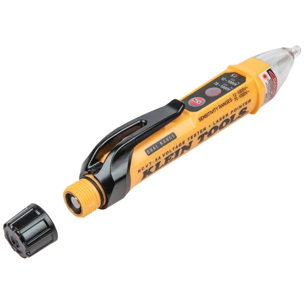 Klein NCVT-5A - Non-Contact Voltage Tester Pen, Dual Range, with Laser Pointer