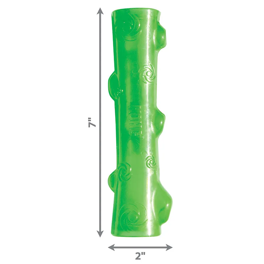 KONG Squeaky Squeezz Stick Dog Toy for Medium Dogs - Assorted Colours