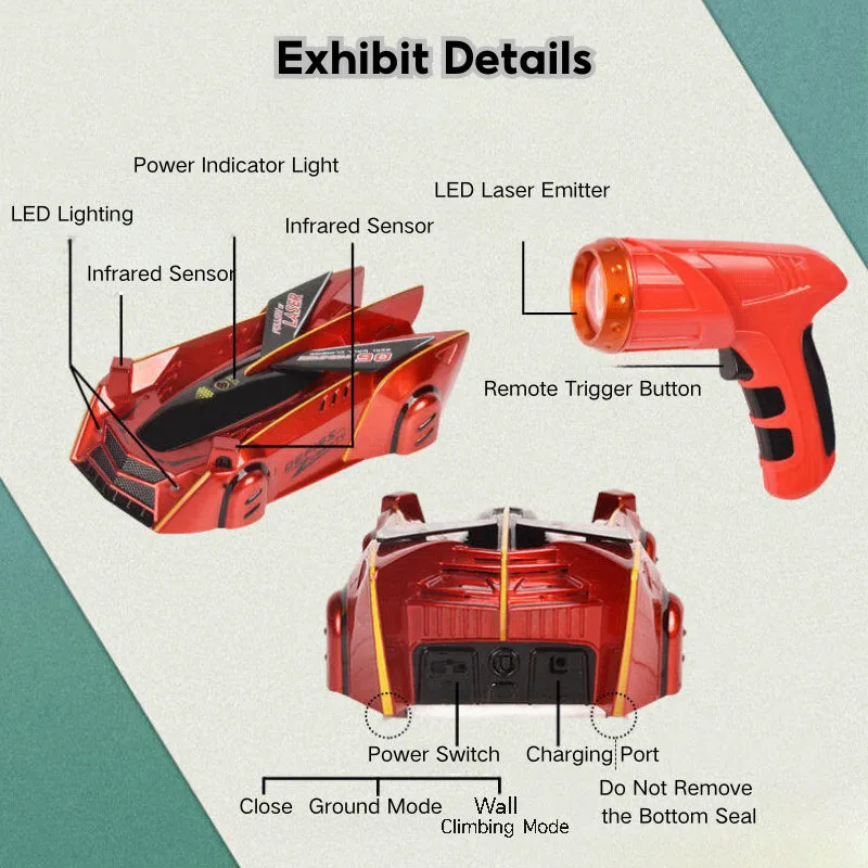 Light-Sensing Tracing Wall-Climbing Car 3 Years  