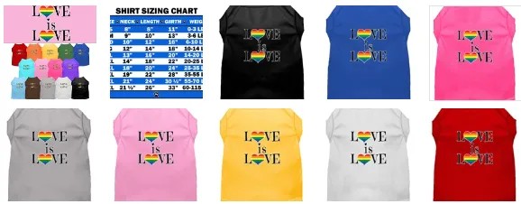 Love is Love - Soft Shirt for Dogs and Cats