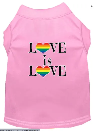 Love is Love - Soft Shirt for Dogs and Cats