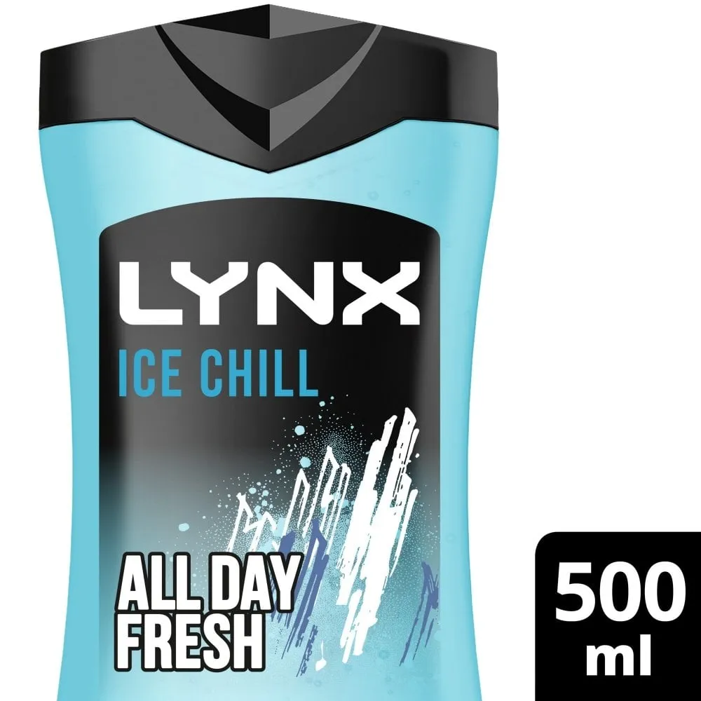 Lynx XXL Ice Chill 3 In 1 Shower Gel 500ml