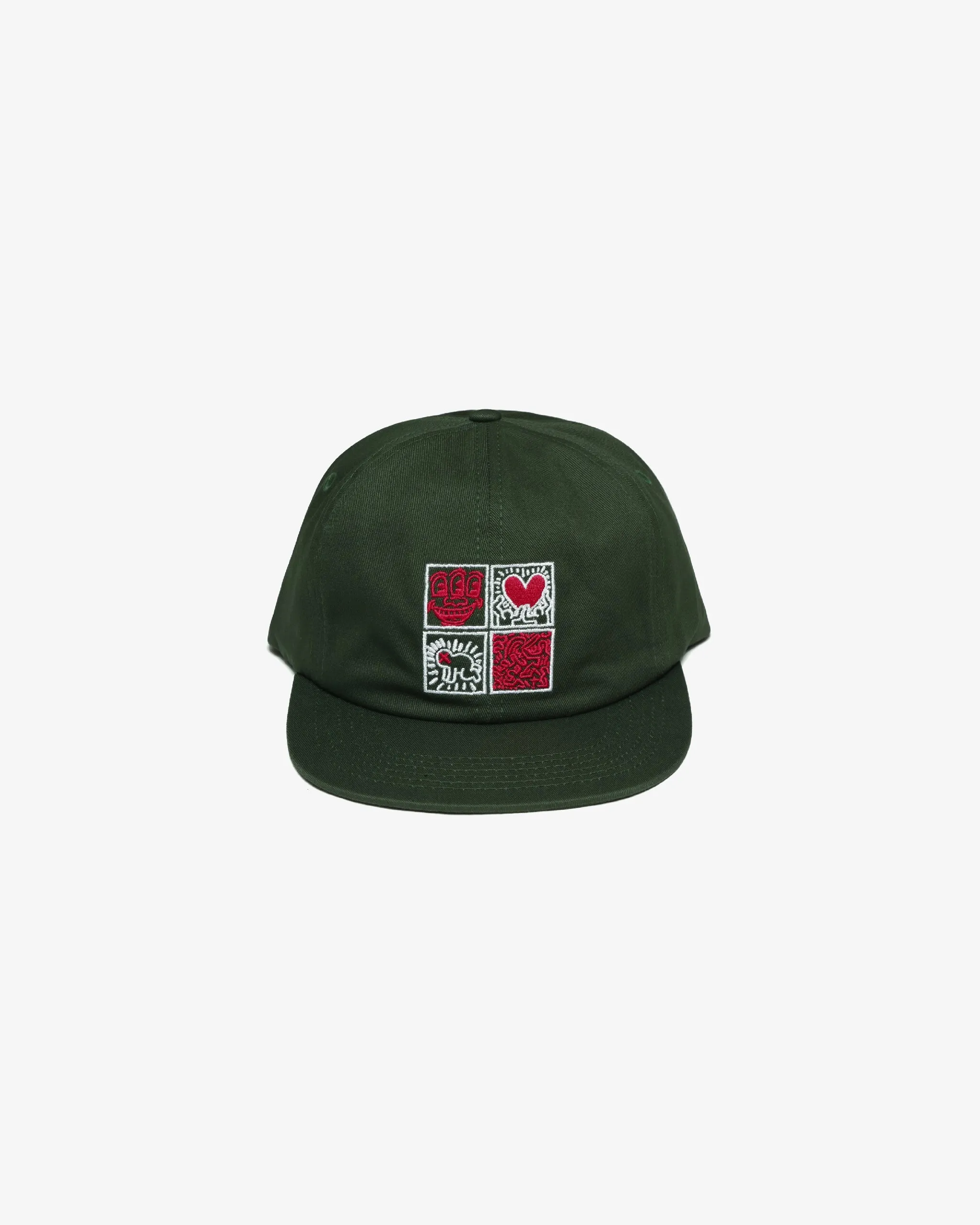 Malbon Golf MALBON X KEITH HARING PAINTERS CAP - GREEN