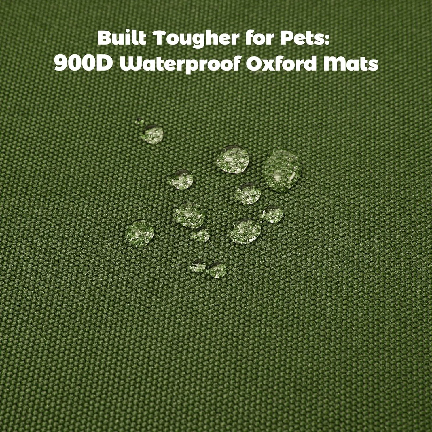Miguel Oxford 900D Outdoor Waterproof Dog Bed for Metal Dog Crates Water-Resistant All Weather Pet Mat Durable Easy Wipe Clean Travel Indoor Outdoor Puppy Cat Crate Bed 30inch, Green