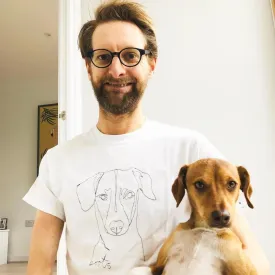 PERSONALISED LINE DRAWING PET T-SHIRT