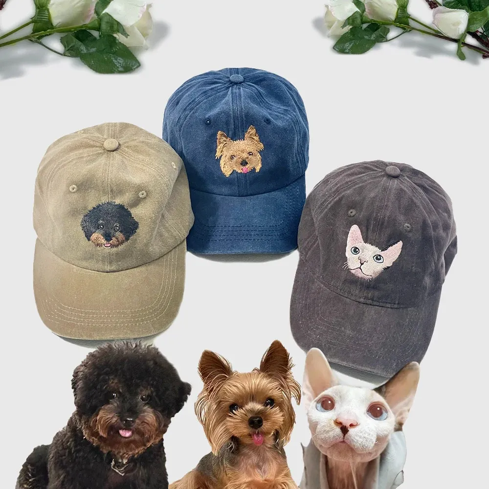 Pet Lovers Embroidered Cap
