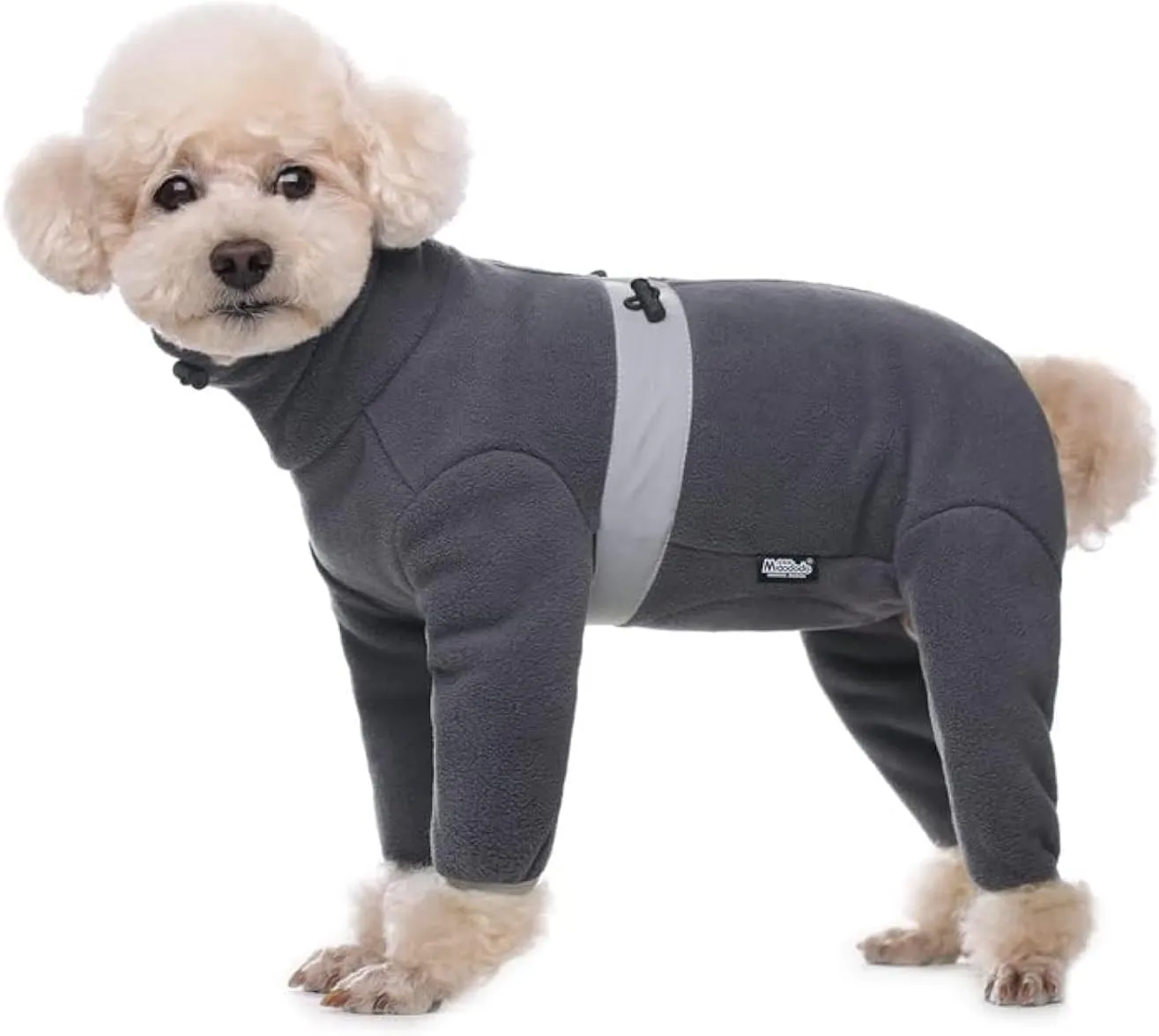 Polar Fleece Dog Pajamas Bodysuit - Warm Winter Jacket & Vest for Small Dogs, Medium Dogs - Four-Legged Clothes