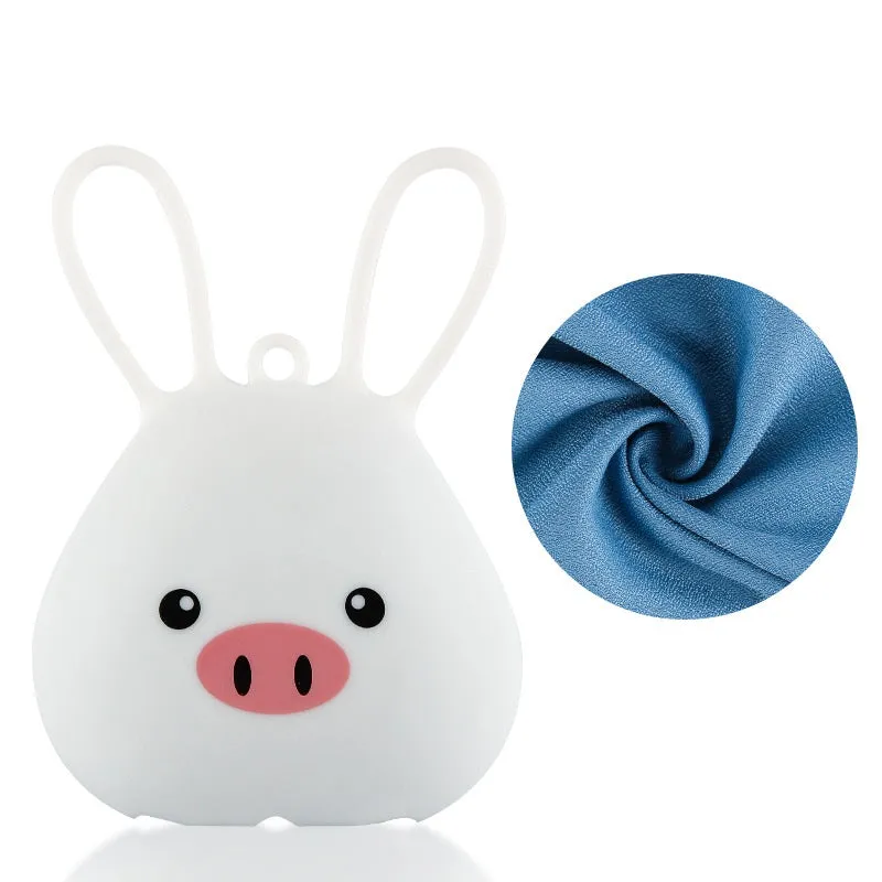 Quick-drying Microfiber Towel with Silicone Bag for Sport Hiking Camping