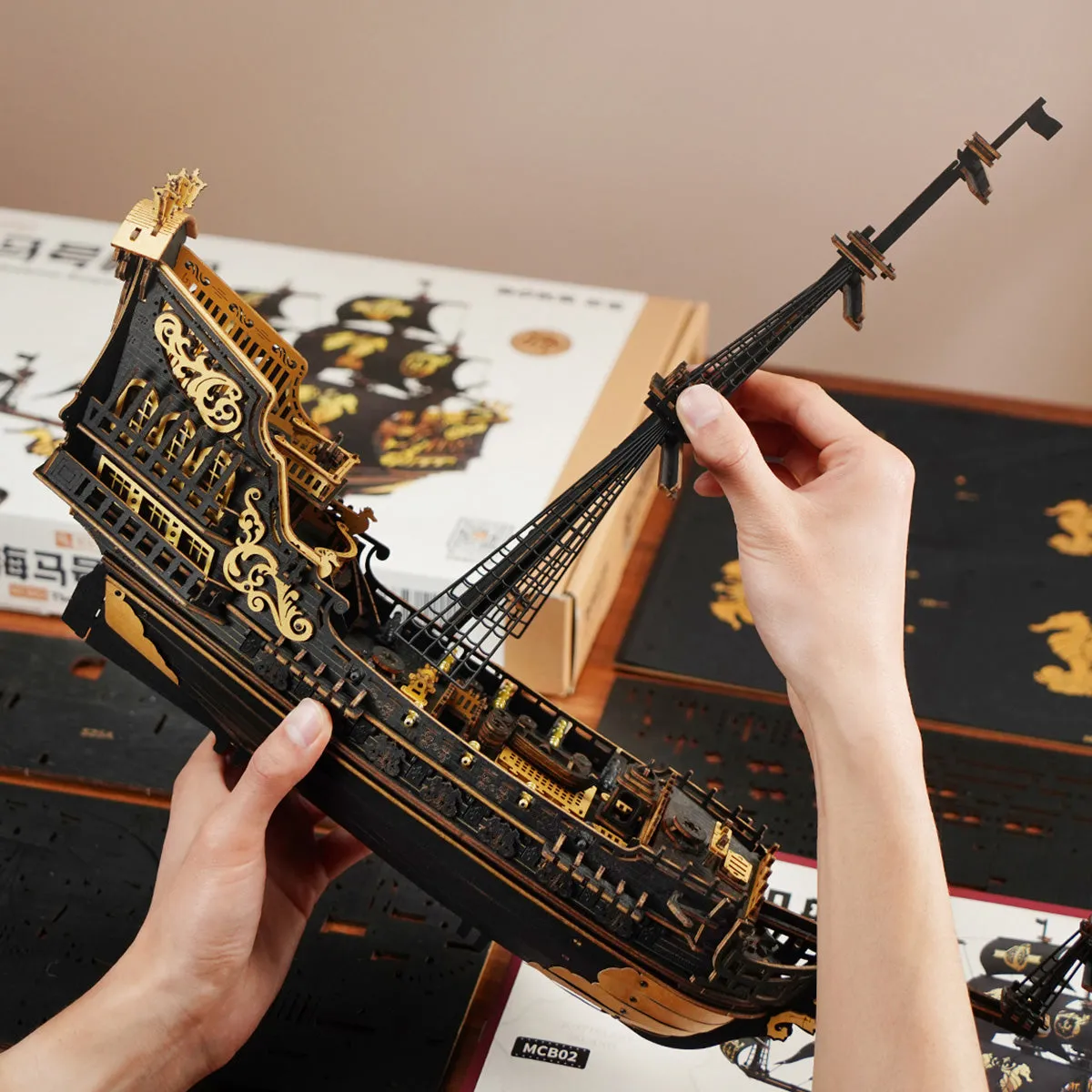 ROKR The Seahorse Barque 3D Puzzle MCB02