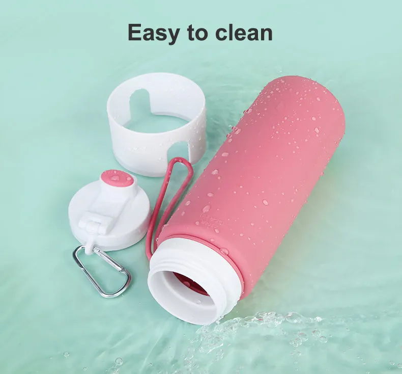 Silicone Collapsible Water Bottle For Travel