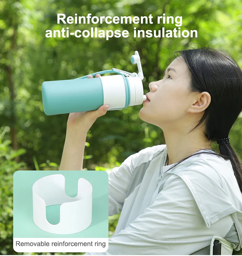 Silicone Collapsible Water Bottle For Travel