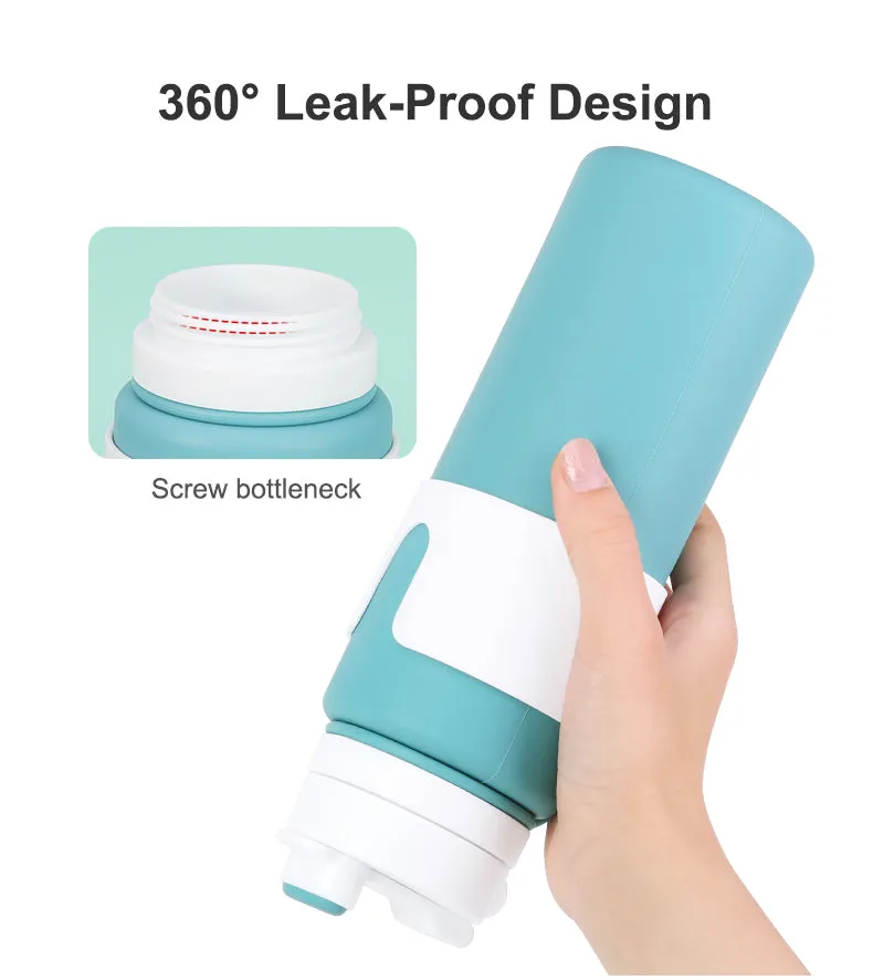 Silicone Collapsible Water Bottle For Travel