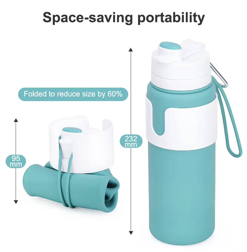 Silicone Collapsible Water Bottle For Travel