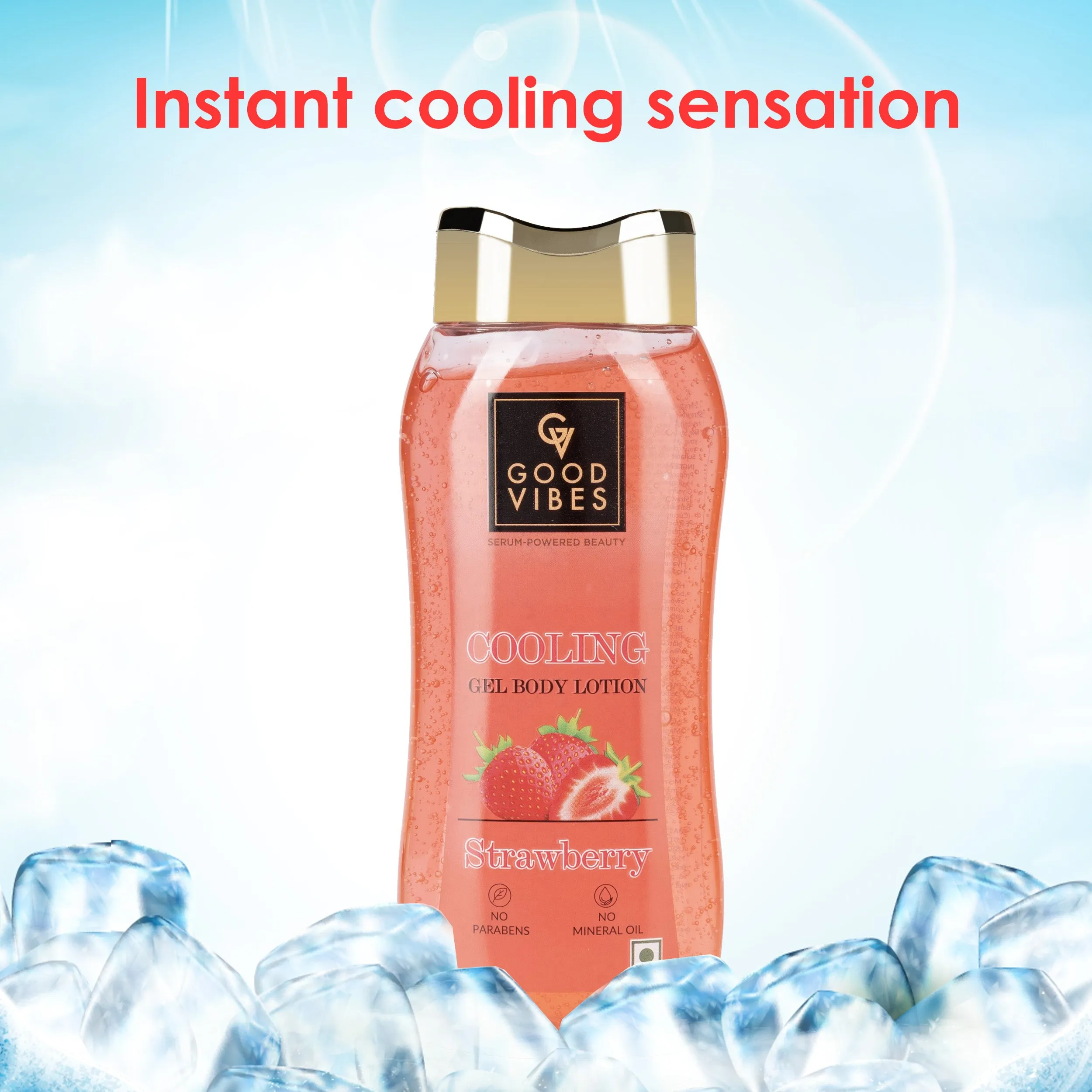 Strawberry Cooling Gel Body Lotion| Instant Cooling Sensation