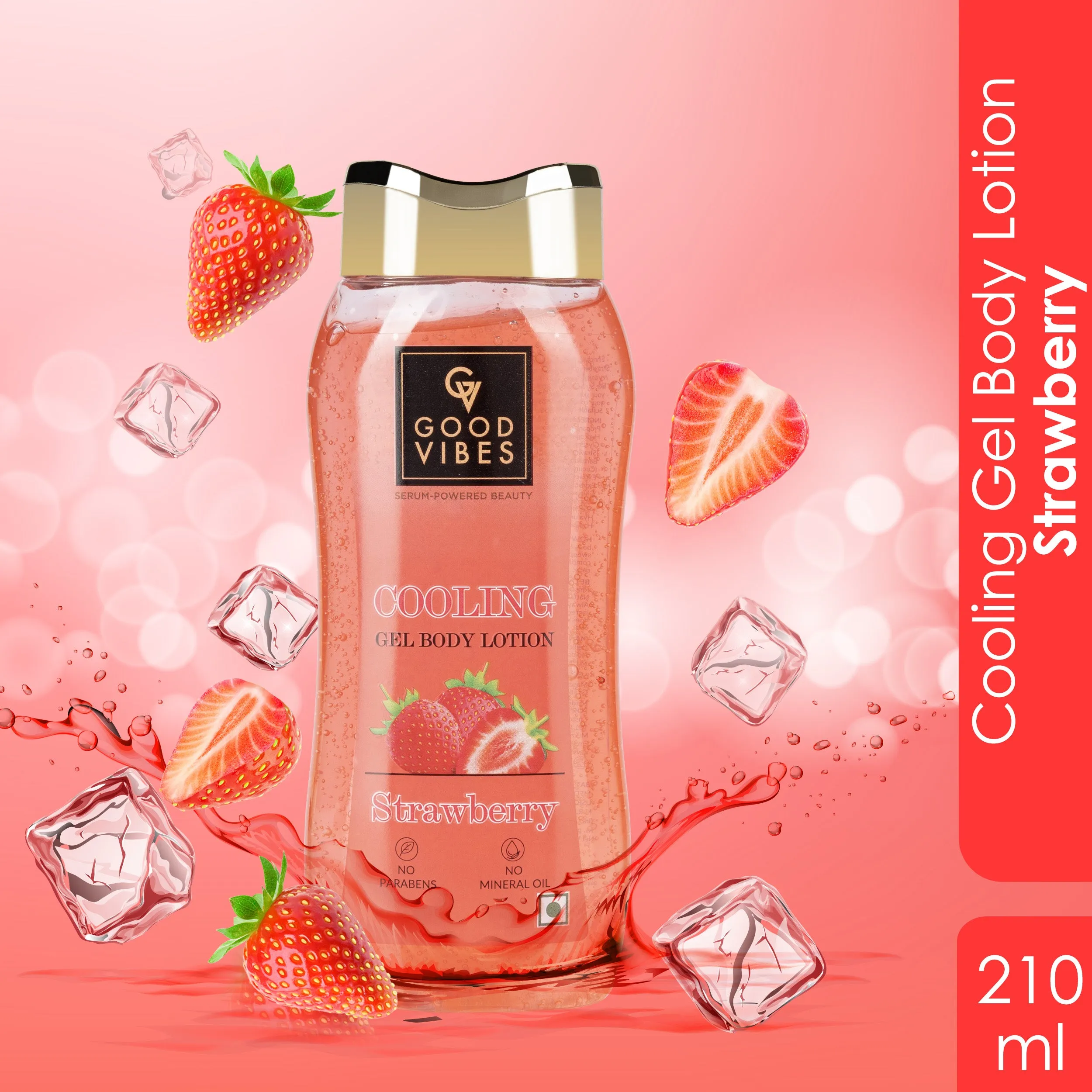 Strawberry Cooling Gel Body Lotion| Instant Cooling Sensation
