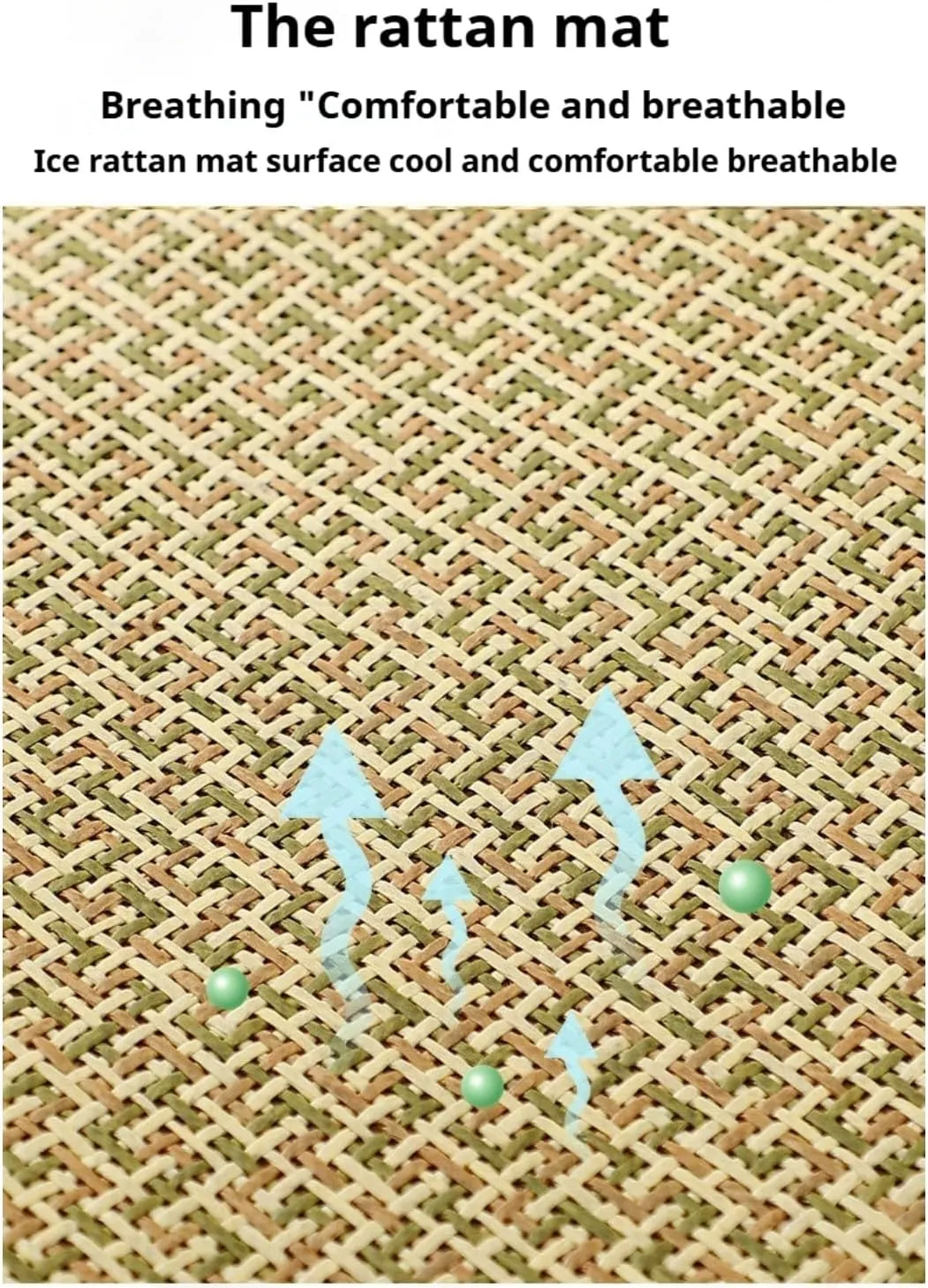 Summer Cooling Mat,Cooling Mat Self Cool Pad Seats Summer Bamboo Rattan Woven Sleeping Rest Mats,Pets Sleeping Rattan Pad for Dog and Cat, Sleeping Pad & Cool Bed (D,M-21 * 17 Inch,1 Side)