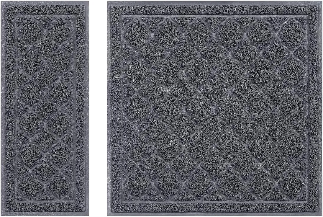 unipaws Cat Litter Trapping Mat, Litter Box Scatter Control Pad, Litter Free Floors and Urine Waterproof, Gentle on Paws, No Phthalate