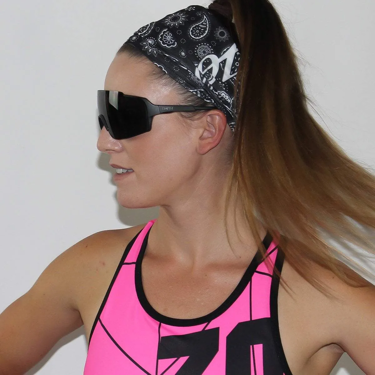 Unisex Cooling Neck Sleeve - Black Bandana
