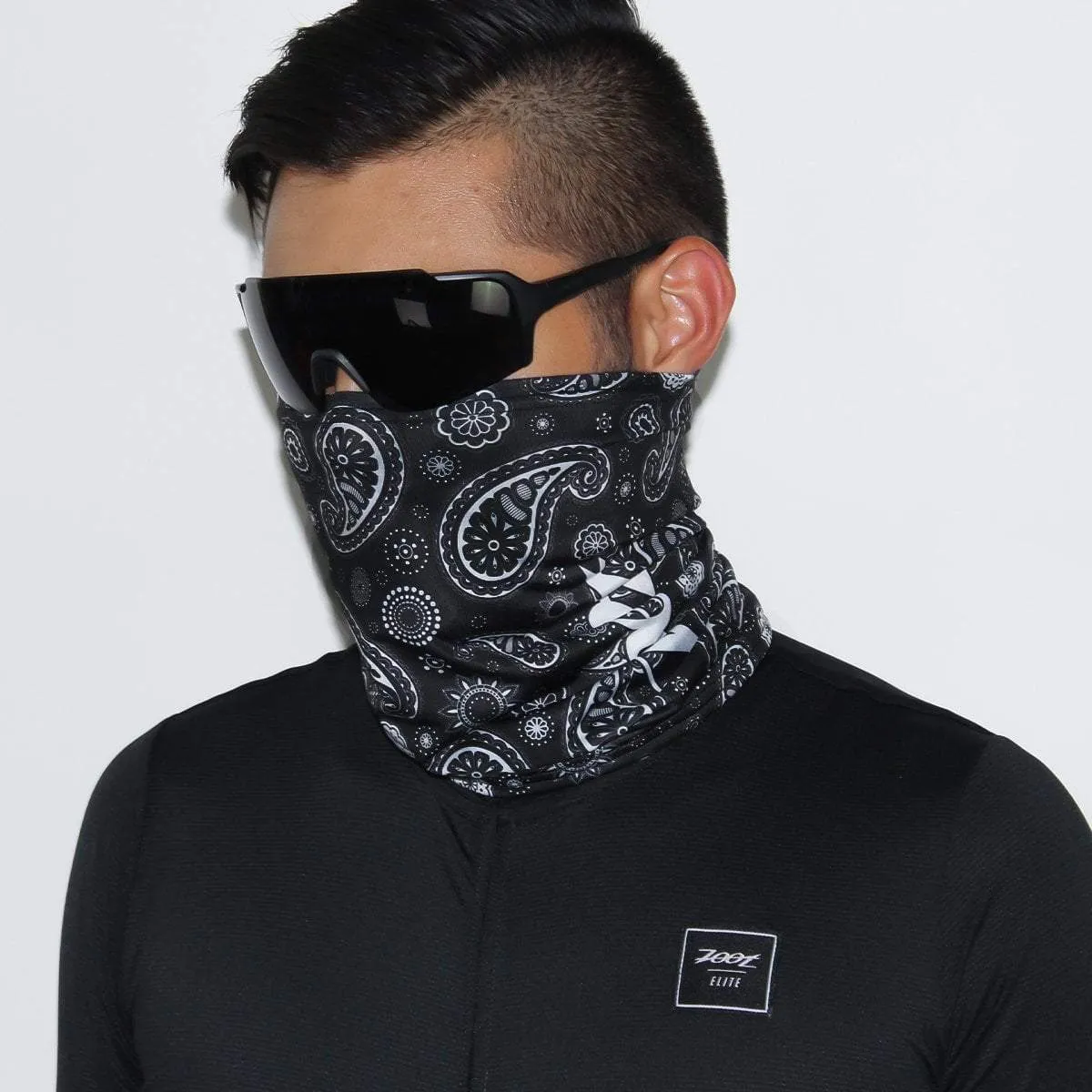 Unisex Cooling Neck Sleeve - Black Bandana