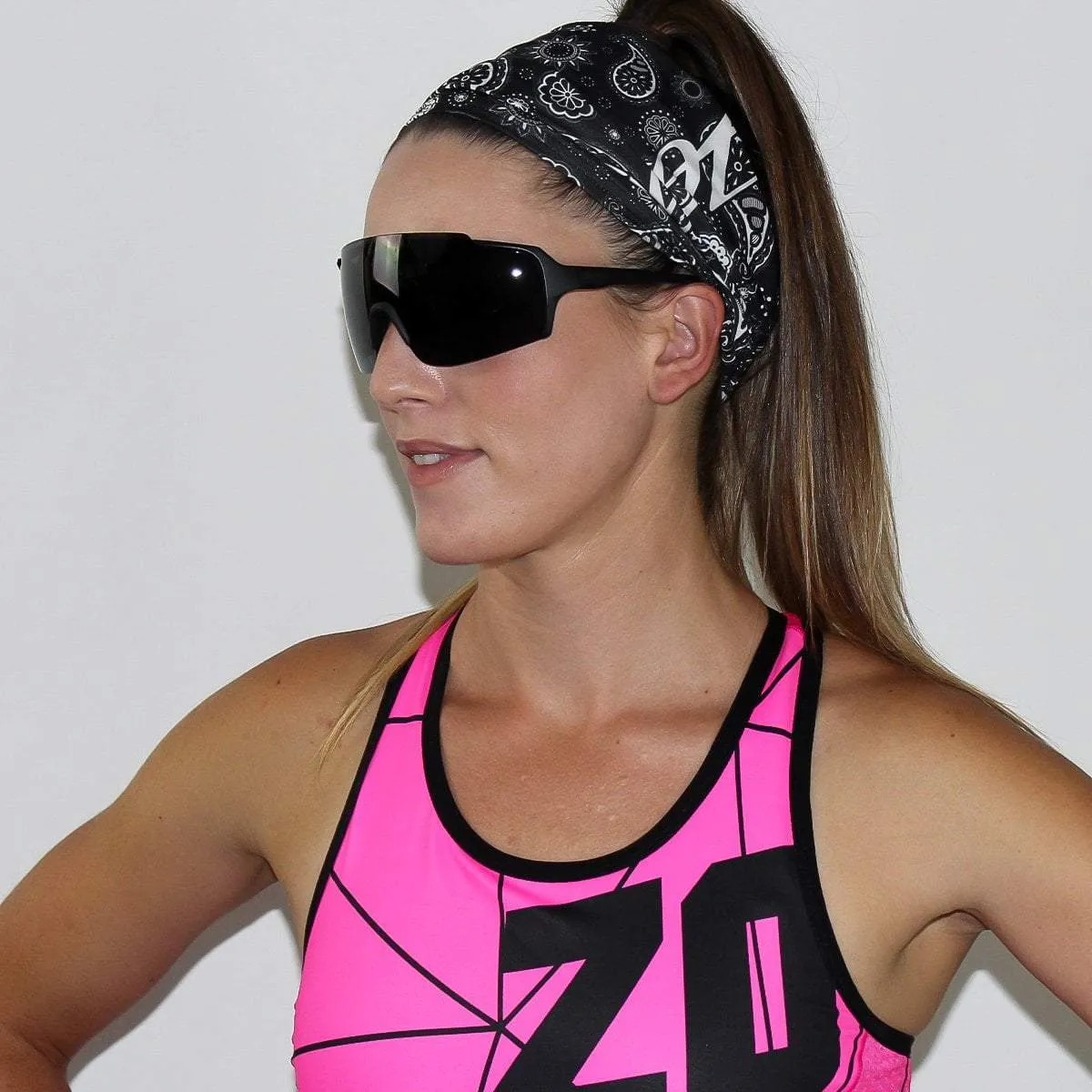 Unisex Cooling Neck Sleeve - Black Bandana