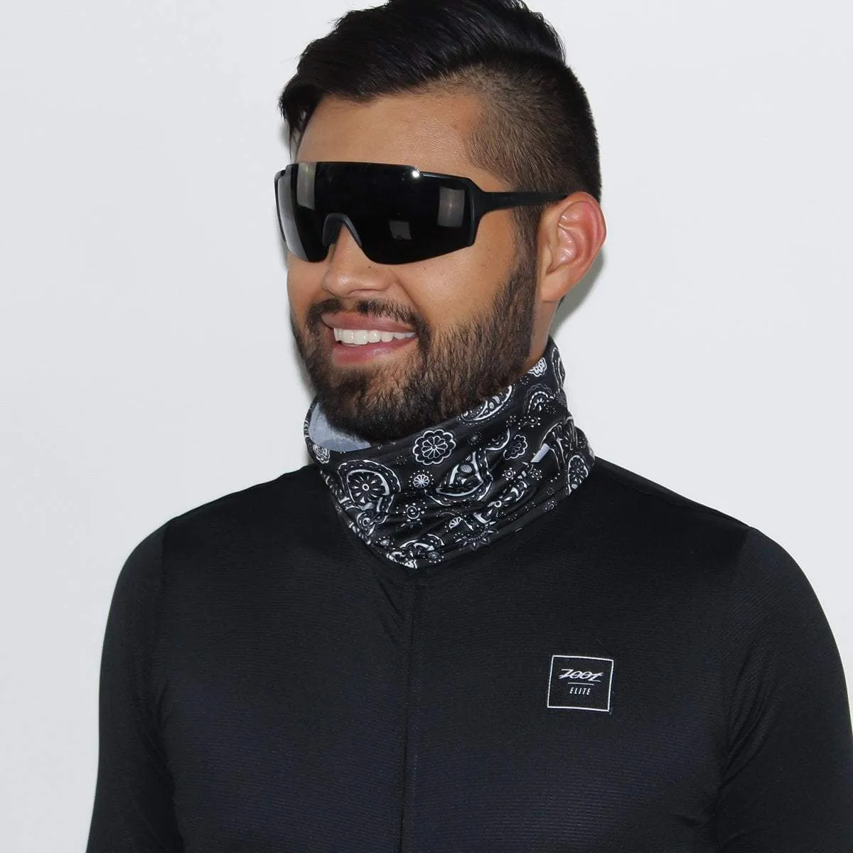 Unisex Cooling Neck Sleeve - Black Bandana