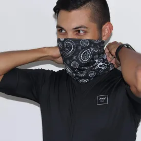 Unisex Cooling Neck Sleeve - Black Bandana