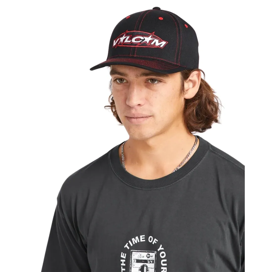 Volcom Hot Tune Flexfit Cap - Black
