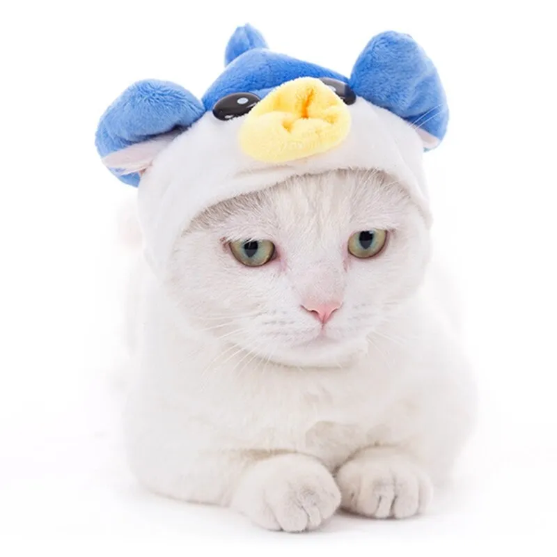 Warm Puffer Ears Cat Cap