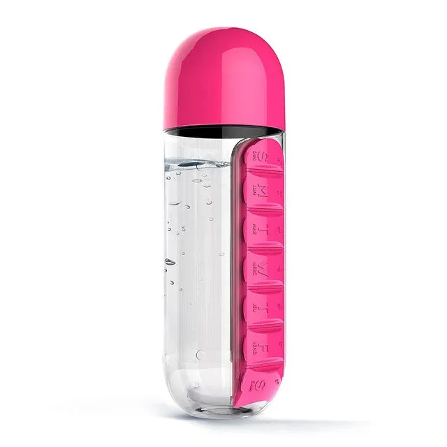 Water Bottle with Pill Holder | Pill Organizer Water Bottles