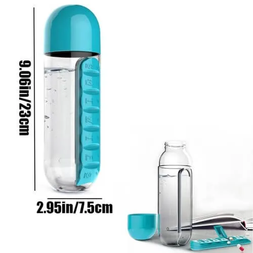 Water Bottle with Pill Holder | Pill Organizer Water Bottles