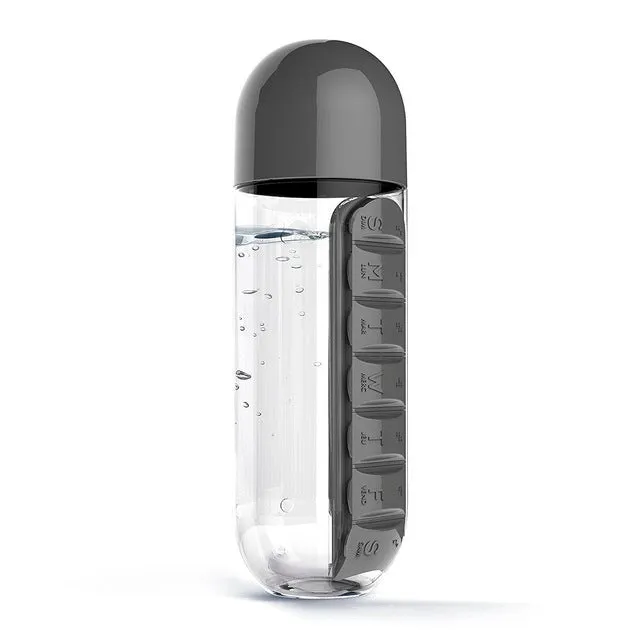Water Bottle with Pill Holder | Pill Organizer Water Bottles