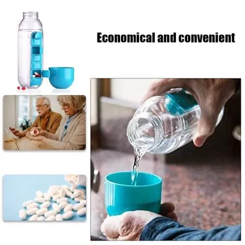 Water Bottle with Pill Holder | Pill Organizer Water Bottles