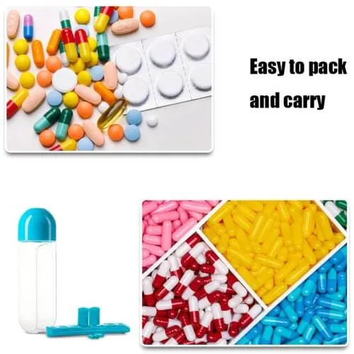 Water Bottle with Pill Holder | Pill Organizer Water Bottles