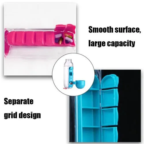 Water Bottle with Pill Holder | Pill Organizer Water Bottles